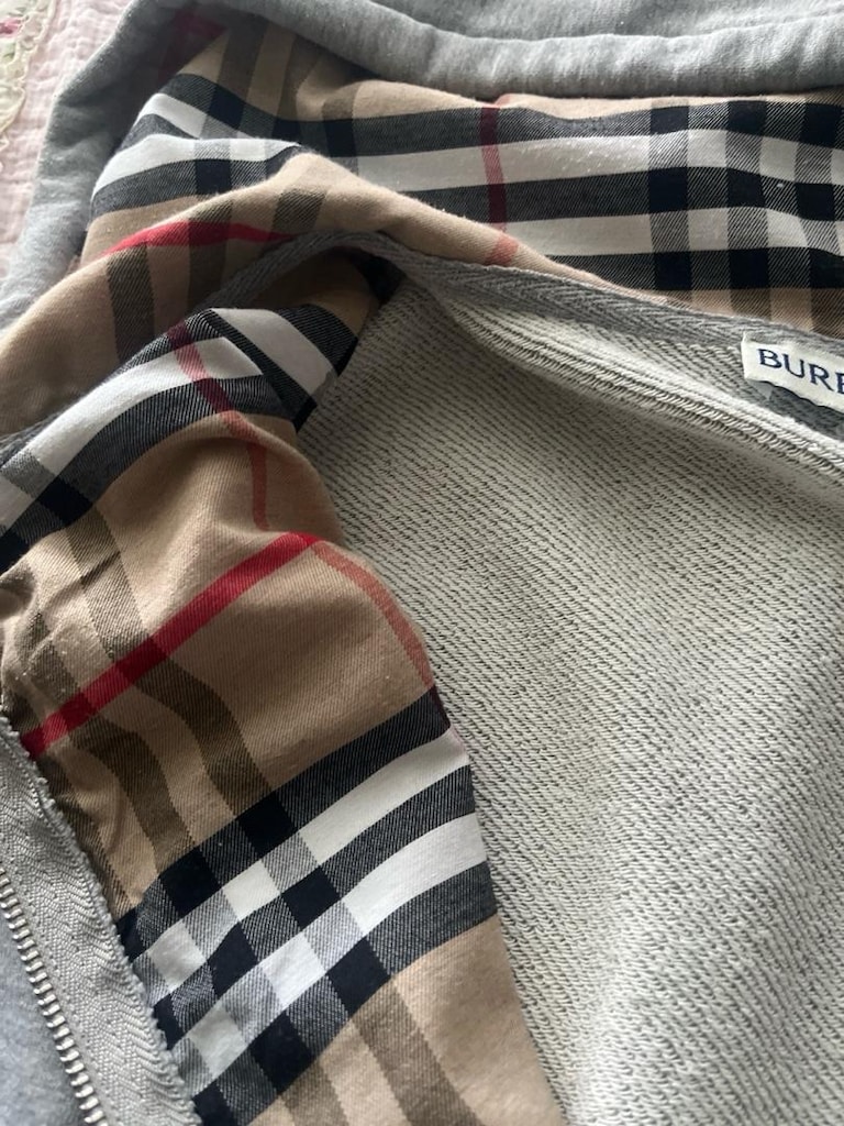 burberry zip hırka