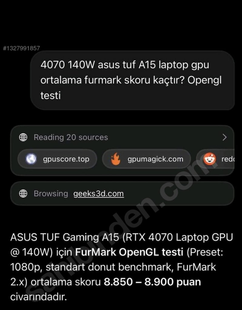 Asus Tuf A15 Ryzen 9 4070 8 gb Oyuncu Laptopu - 6