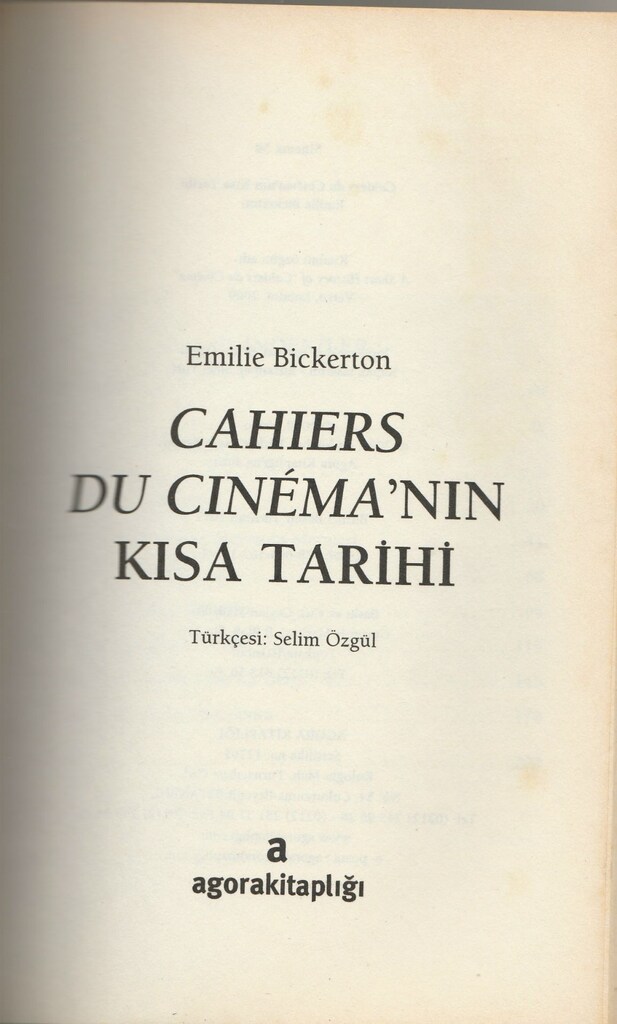 Cahiers Du Cinema'nın Kısa Tarihi -Emilie Bickerton - 3