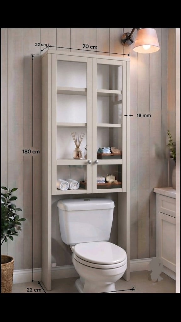 Banyo klozet üstü düzenleyici dolap MDF - 3
