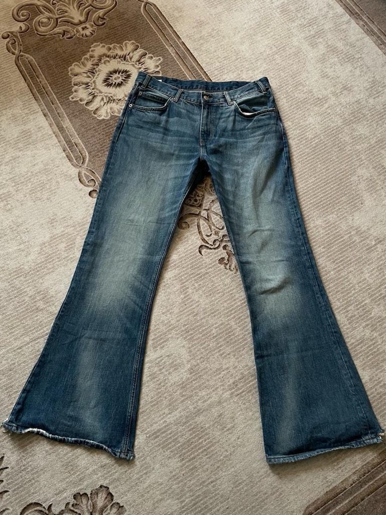 Zara Erkek Flare / İspanyol Paça Jean Mavi Denim — görsel 2/4