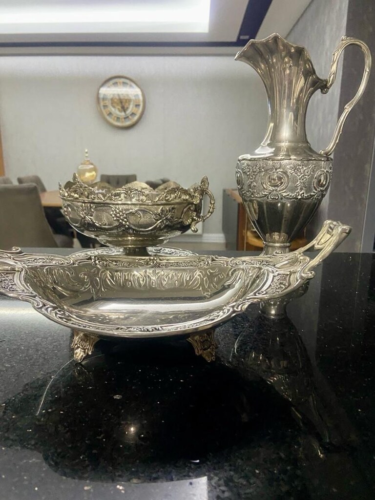 GÜMÜŞ 4 PARÇA OBJE SET - 3
