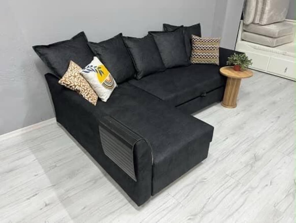 IKEA HOLMSUND SIFIR KAPLAMA YATAKLI BAZALI L KÖŞE KOLTUK KANEPE - 2