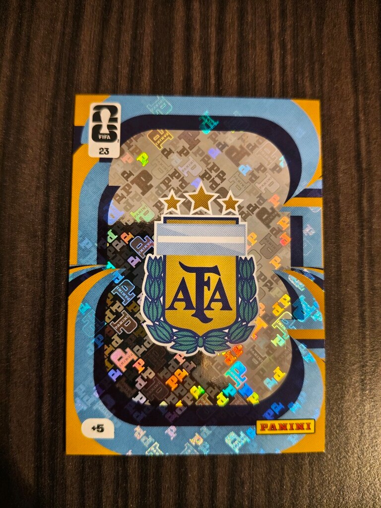 Panini FIFA World Cup 2026 Arjantin AFA Team Badge Holo Rare +5 Nadir - 6