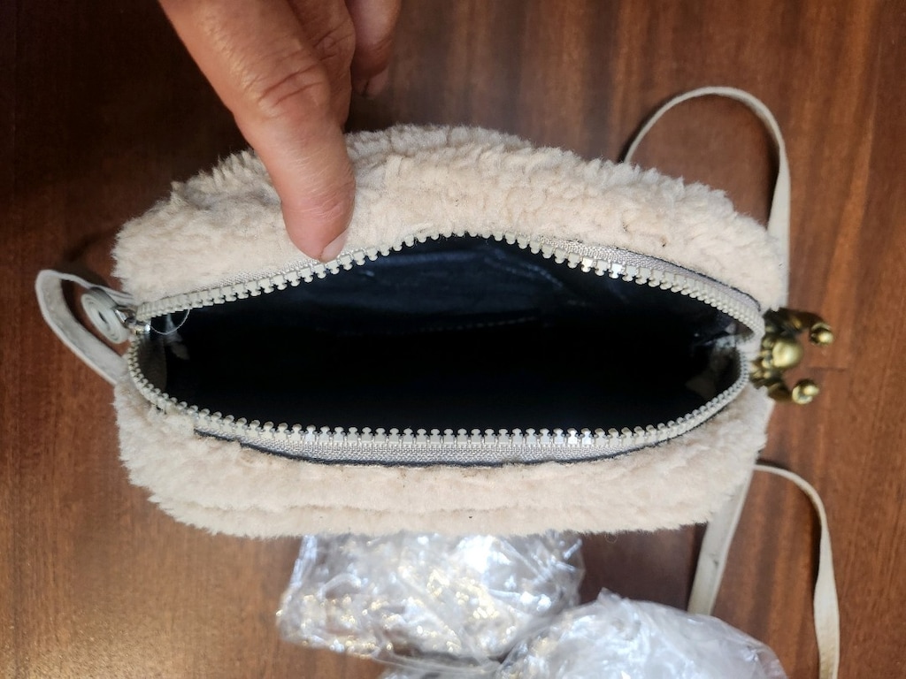 BEJ PELUŞ ÇAPRAZ ÇANTA - 9