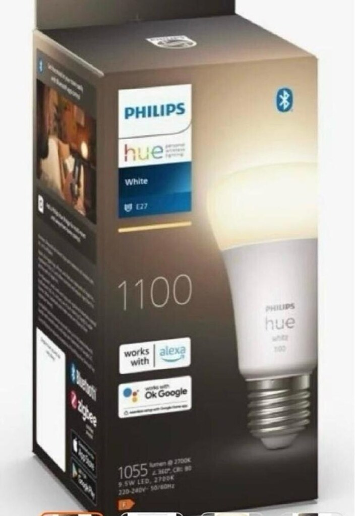 Philips Hue E27 beyaz ambians ampül - 2