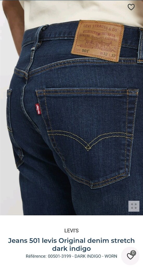 Levi's 501 Dark Indigo Kot Pantolon — görsel 4/12