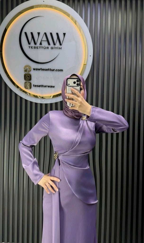 Saten Tesettür abiye - 2