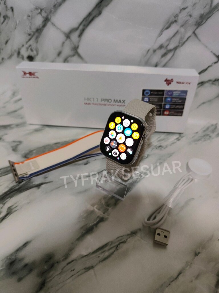 Hk 11 pro max çift kordonlu akıllı saat - 8