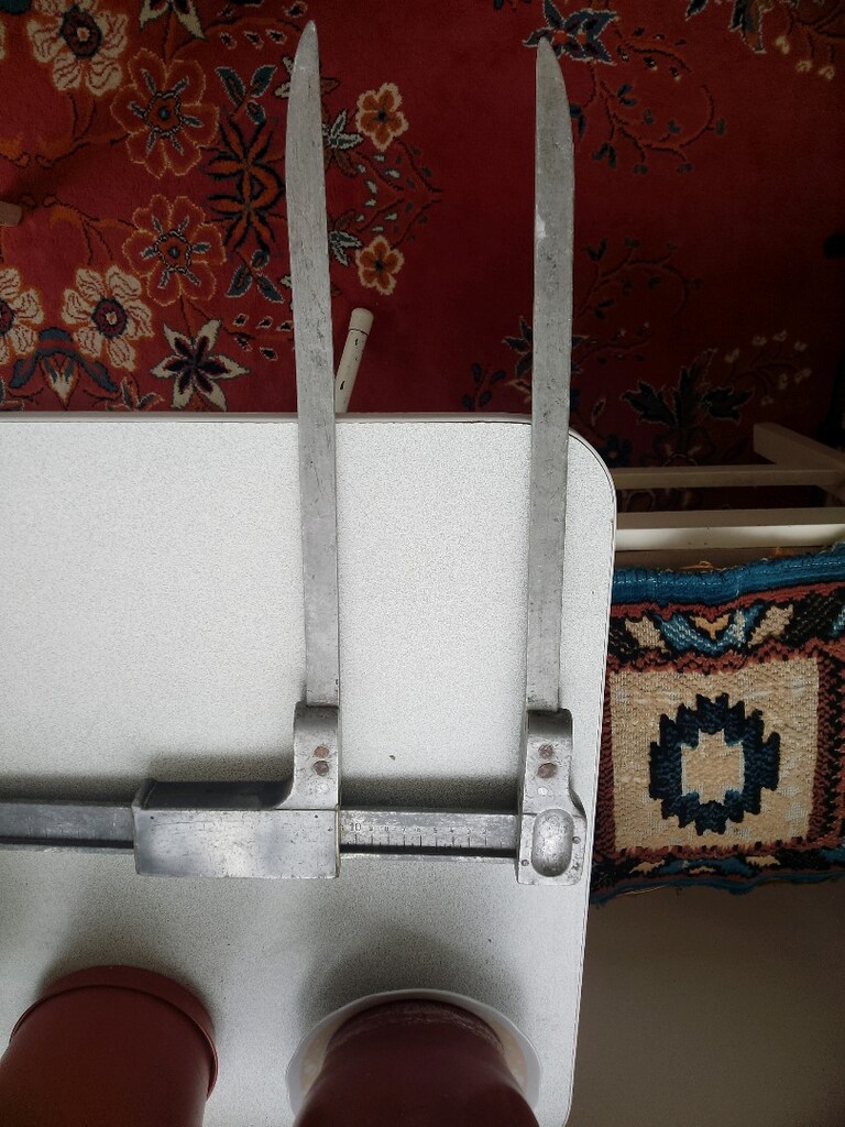 80 cm ölçülerinde ANTİKA kumpas, ağaç ve tomruk ölçme aleti - 6