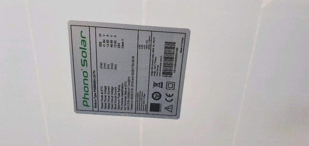 Phono Solar 555W Monokristal Güneş Paneli | Çalışır Durumda | Açıklama - 3