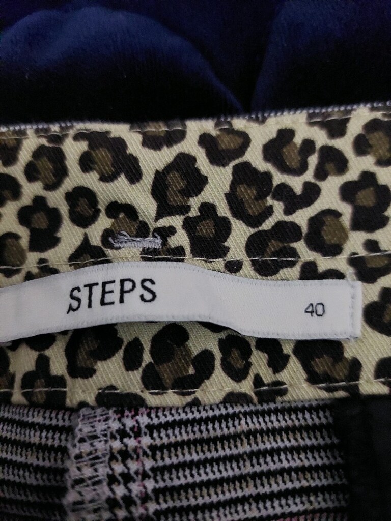 keten kumaş pantalon karelli 40.beden - 4