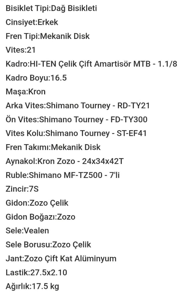KRON Ares 4.0/21 vites/27,5 jant dağ bisikleti - 6