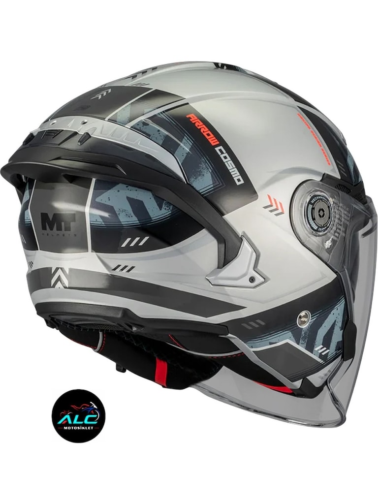 Mt Cosmo Sv Arrow Motosiklet Açık Kask Ece 22.06 ve Dot Sertifikalı - 4