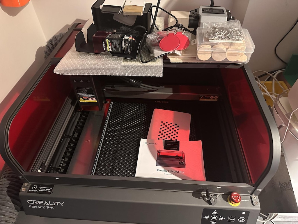 Creality Falcon2 Pro 40W Lazer Kazıma Kesim + Rotary Kit Pro + Set - 3