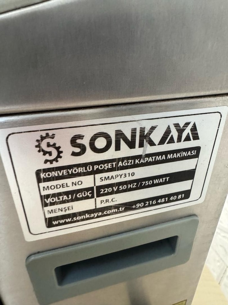 Sonkaya SMAPY310 Paslanmaz Konveyörlü Poşet Yapıştırma & Tarih Kodlama - 8