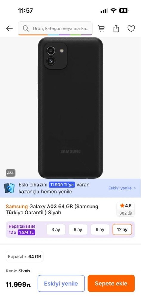 SAMSUNG GALAXY A03 - 4