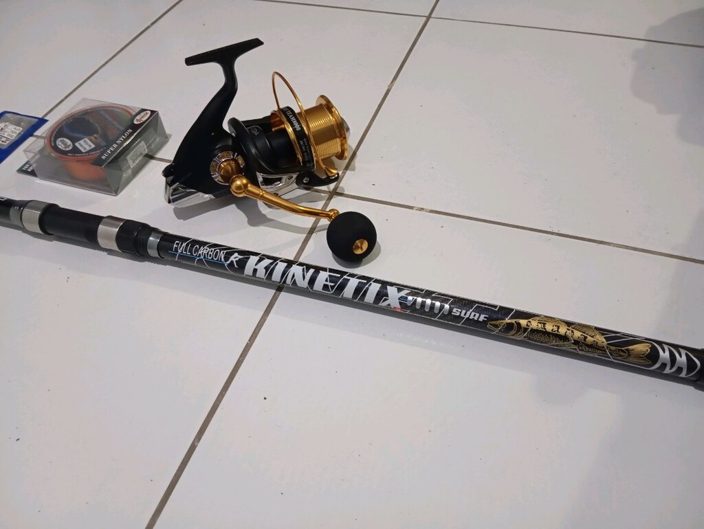 Full carbon 4.20cm surf casting set .. 450Otl