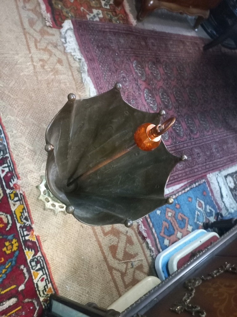 Antika Şemsiyelik Bakır - 7