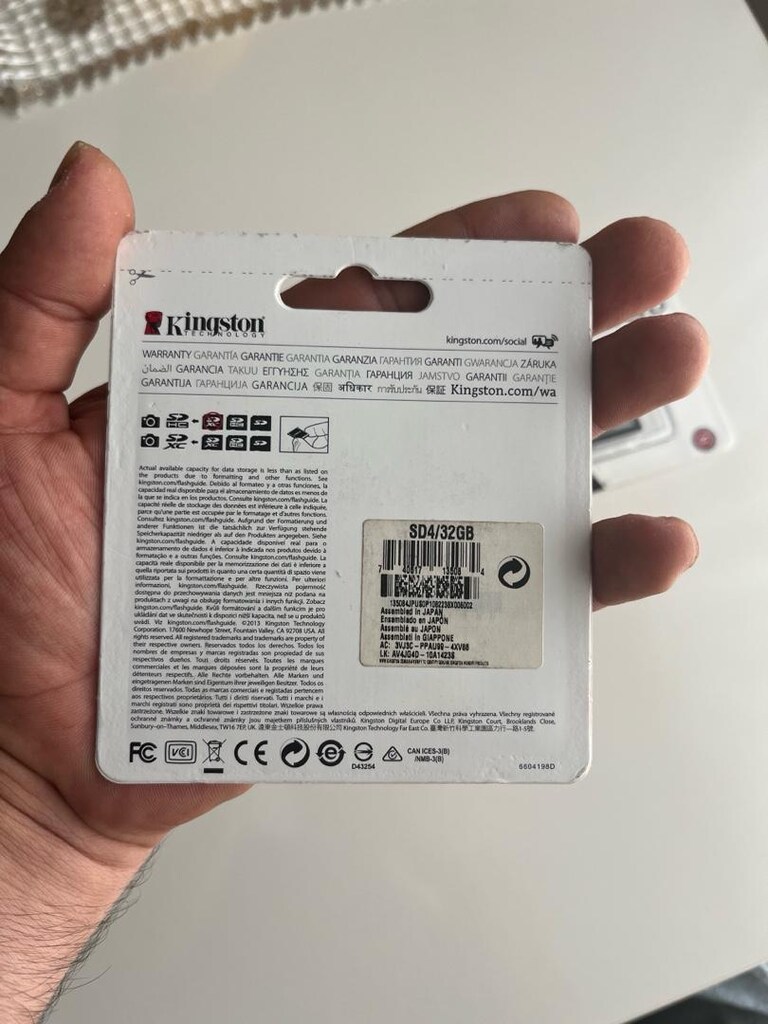3 adet sıfır kingston 32 gb hafıza kartı - 3