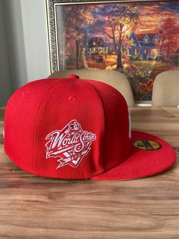 New Era NY 59FIFTY Kırmızı Şapka | 7 1/2 | 59.6 cm | Orijinal - 2