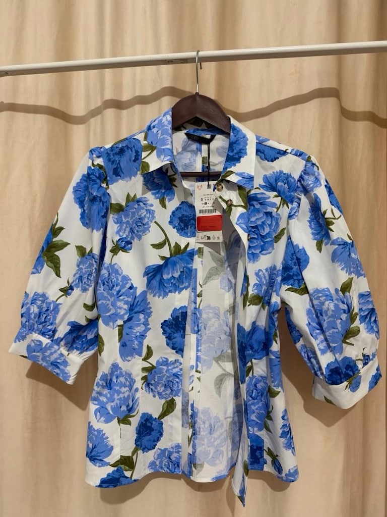 ZARA ÇİÇEKLİ GÖMLEK - 7