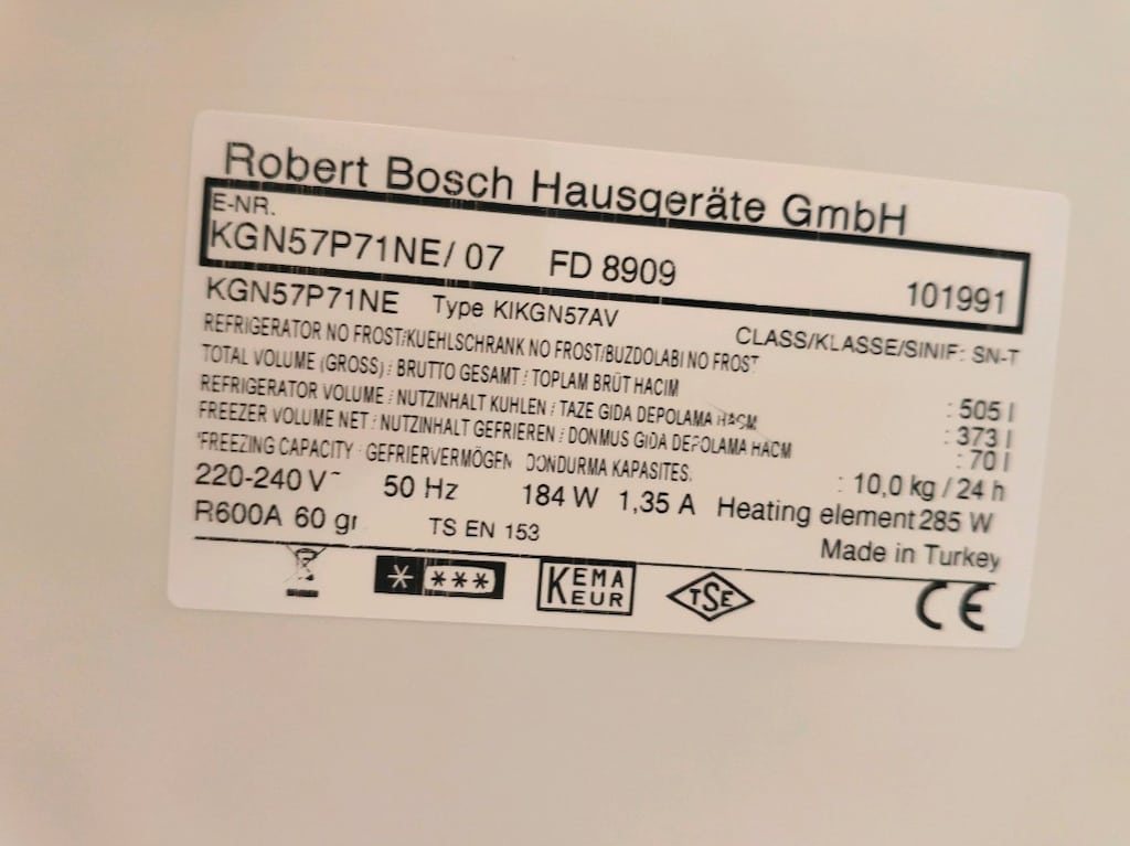 Bosch inox 505 litre no frost çok temiz buzdolabı - 8