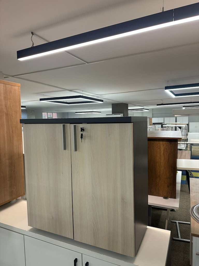 KLAS OFİS ÜSKÜDAR 80x40x80 ANTRASİT GRİ YARIM DOSYA DOLABI SIFIR ÜRÜN - 3