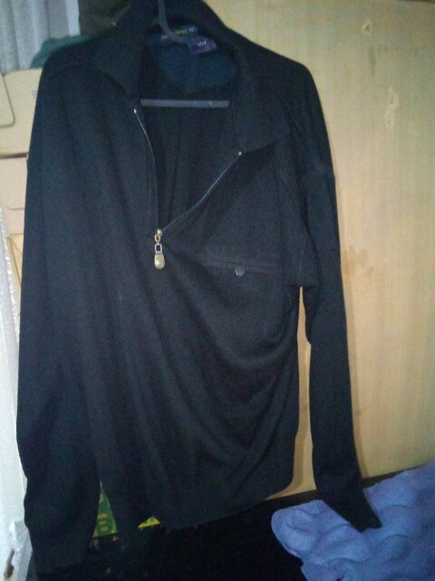 Paul Shark orijinal siyah sweatshirt L en 48 boy 65