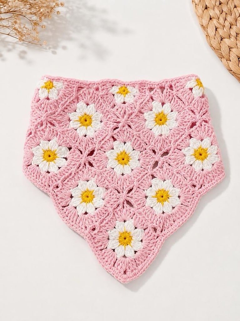 papatya desenli bandana - 2