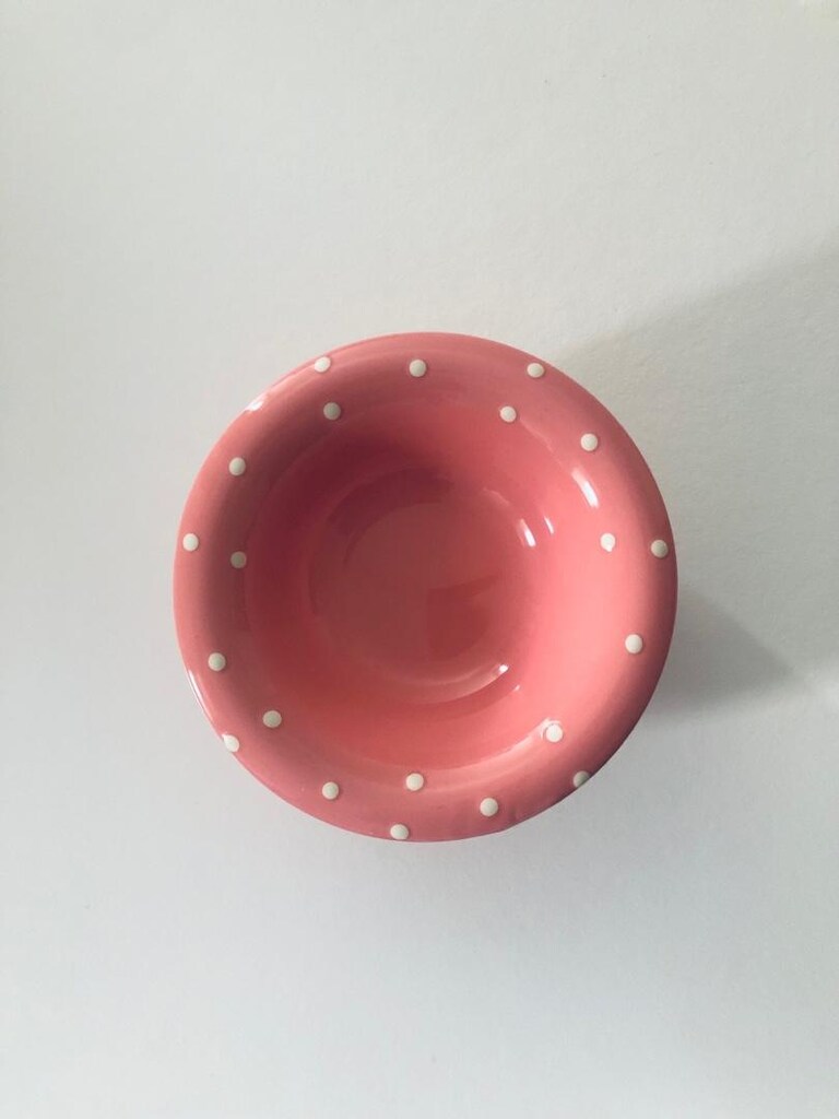 Keramika Pembe Puantiyeli Tabak Seti - 4