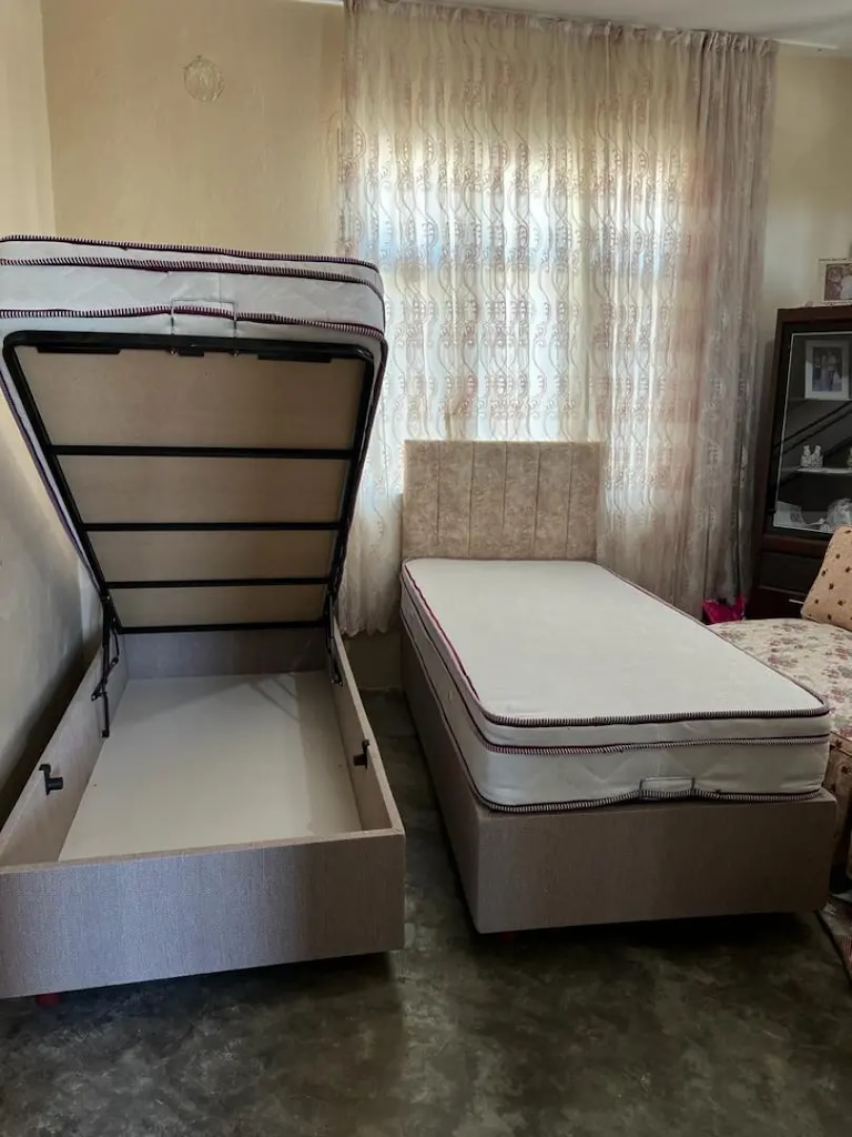 90x190 ultra lüks baza başlık yatak sıfır ürün ambalajında - 2