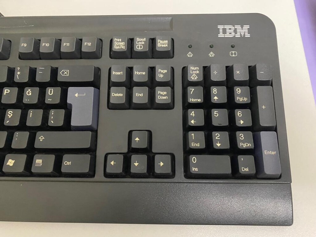 Orijinal IBM PS/2 Bilgisayar klavye Keyboard SK-8820 - 2