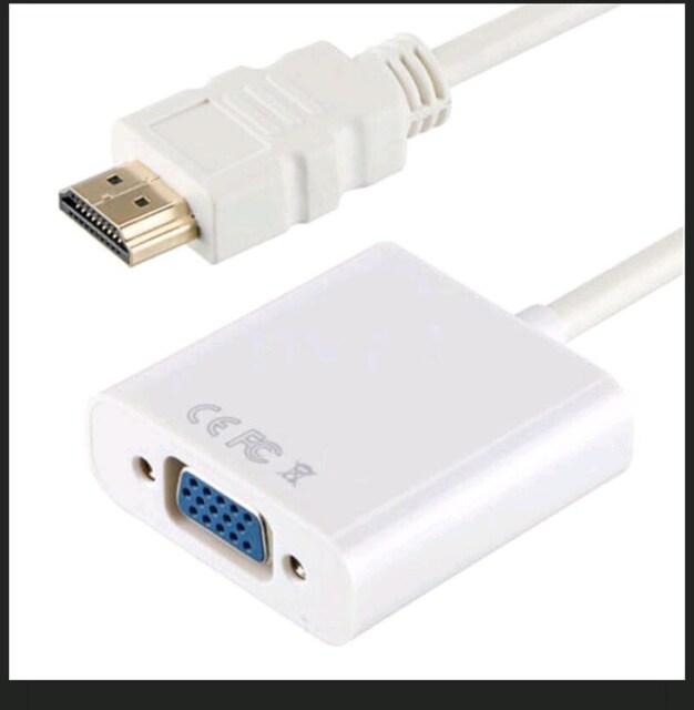 Alfais 4547 Hdmi To Vga Çevirici Dönüştürücü Adaptör Monitör Laptop Uy