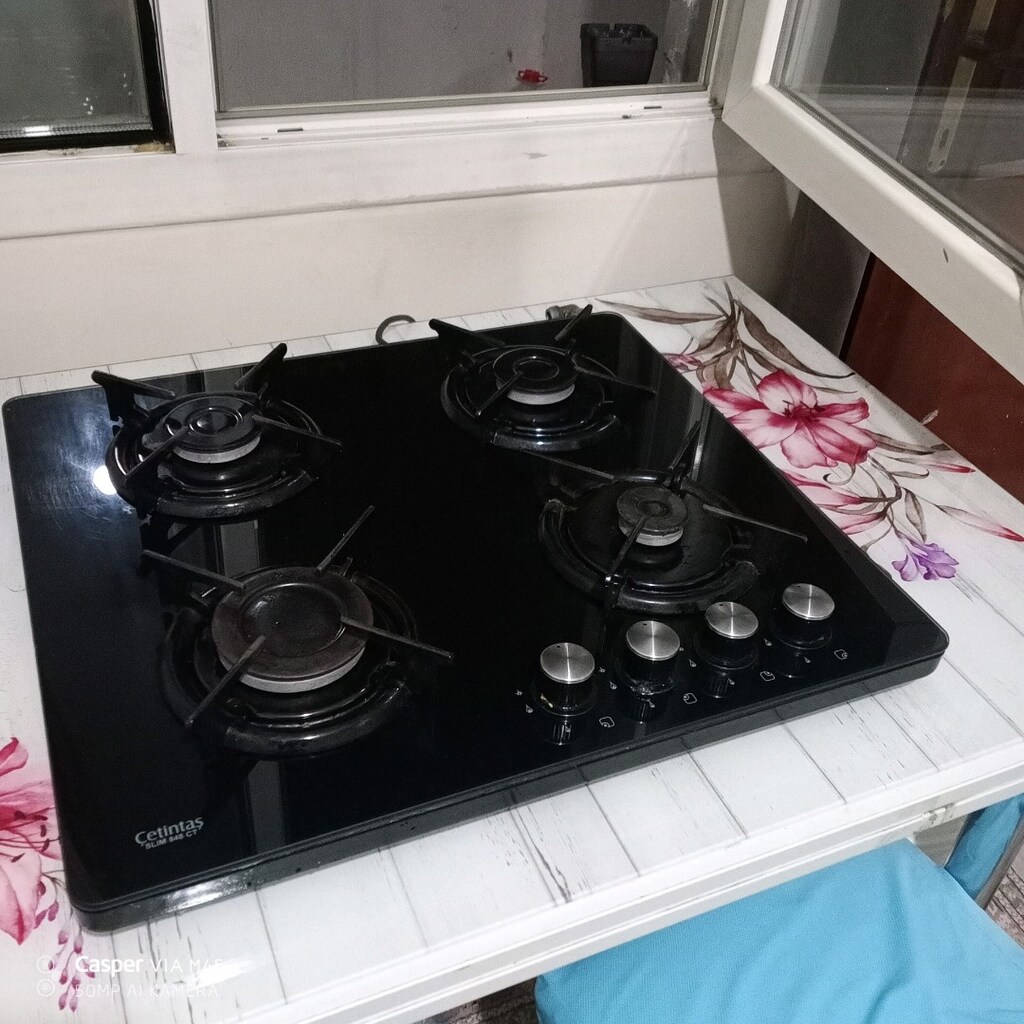 Doğalgaz uyumlu Çetintaş Marka Siyah Camlı Ankastre Set üstü ocak - 2