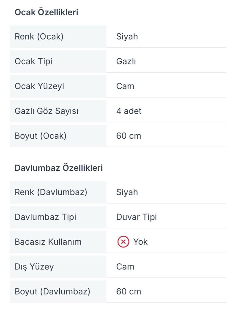 Femaş ( Ferre ) Ankastre set - 3