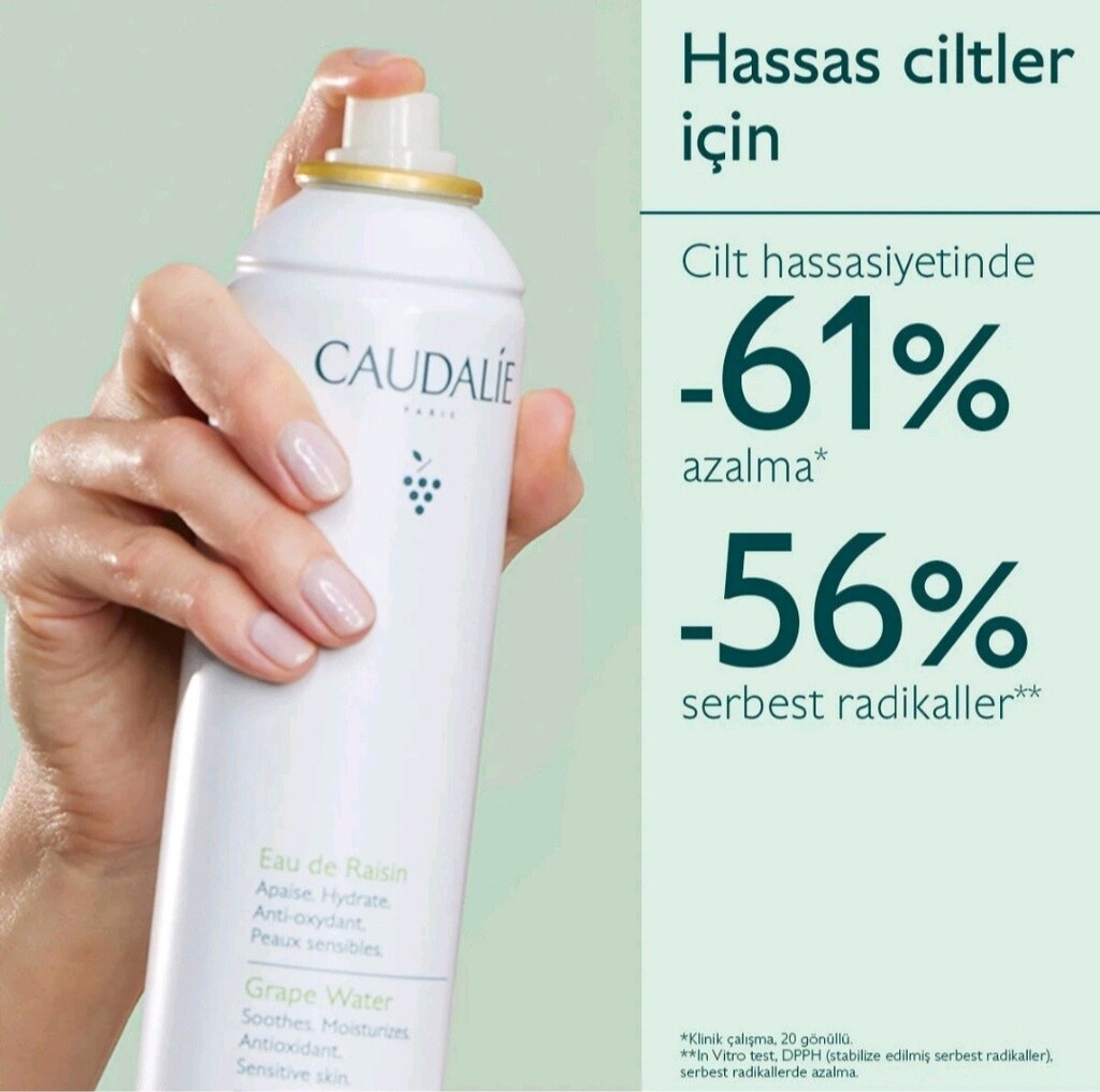 CAUDALİE VİNOCLEAN ORGANİK ÜZÜM SUYU 300 ML TÜM CİLTLER NEMLENDİRİCİ - 6