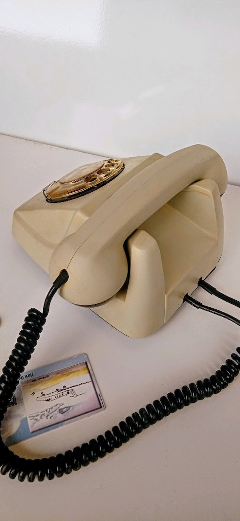 Popart Krem ve Siyah Rengi TKS Teleteks Çevirmeli Telefon - 4