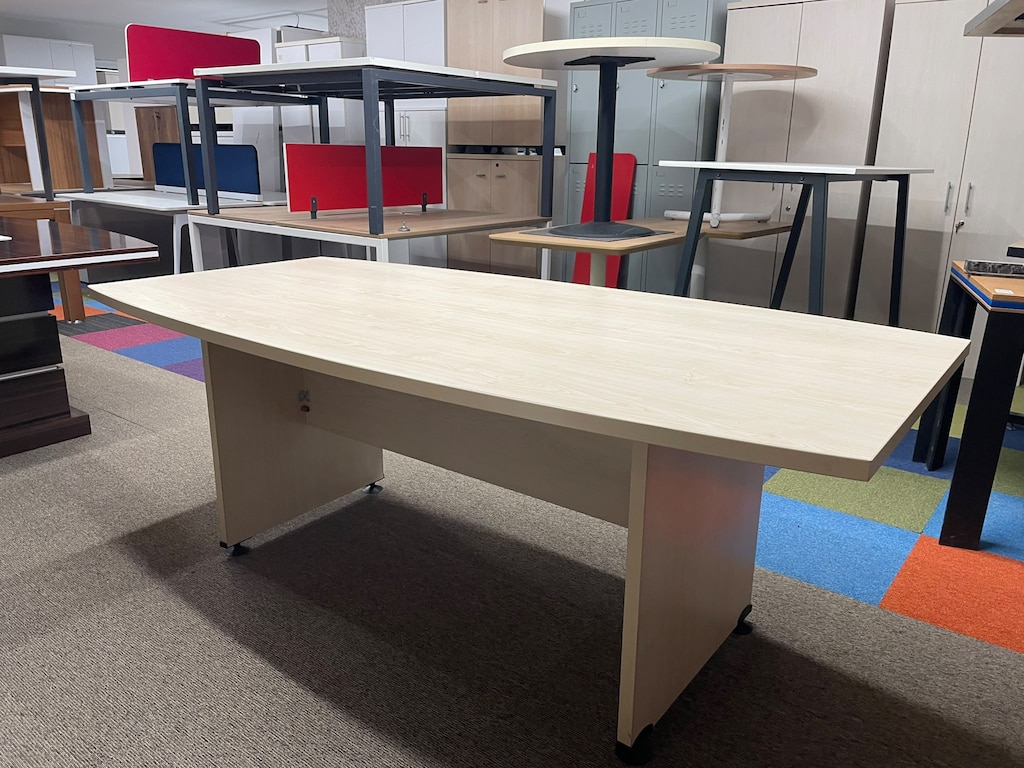 KLAS OFİS ÜSKÜDAR 200x100 AKÇAAĞAÇ OVAL TOPLANTI MASASI - 3