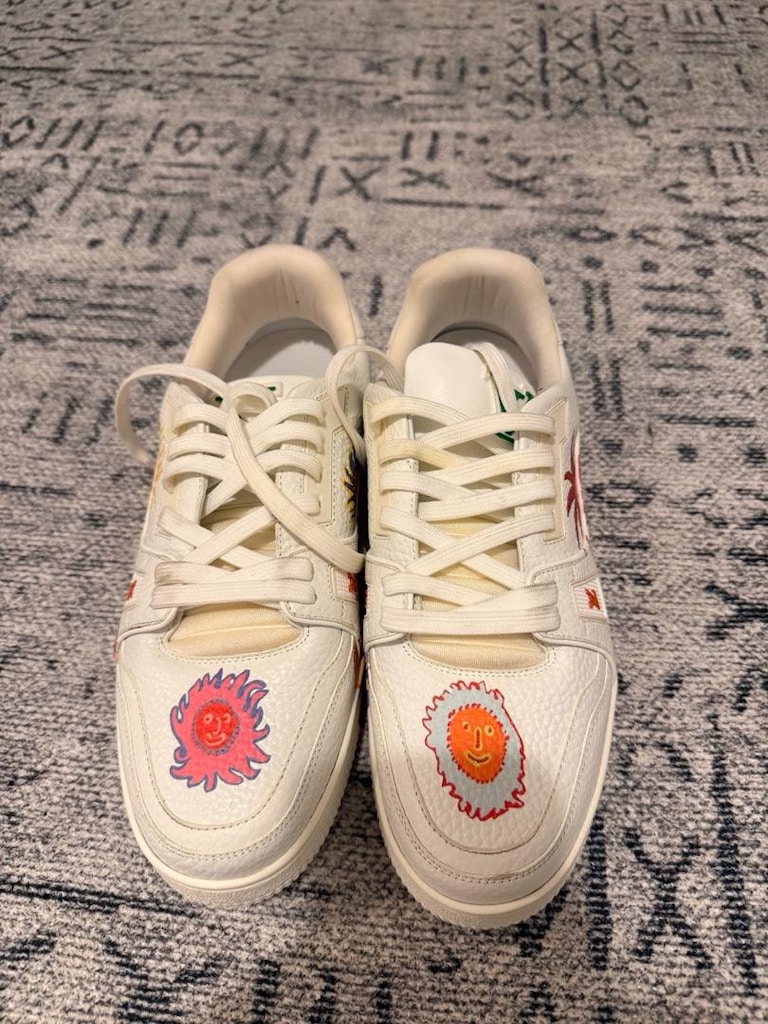 LOUİS VUİTTON X YAYOİ KUSAMA TRAİNER WHİTE PRİNT - 2