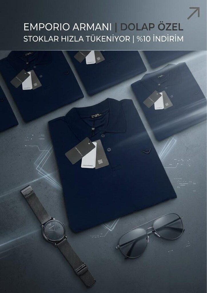 Lacivert Polo Yaka T-shirt — görsel 2/4