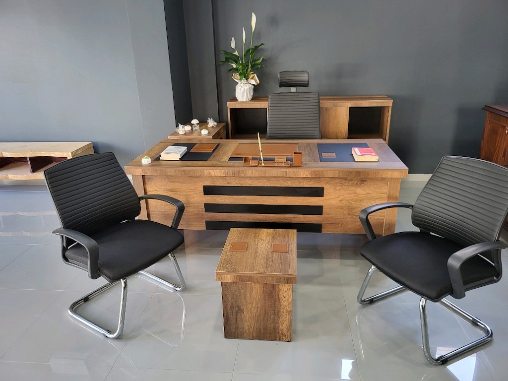 OFİS MOBİLYASI MAKAM ODASI BÜRO TAKIMI KOMPLE SET - 7