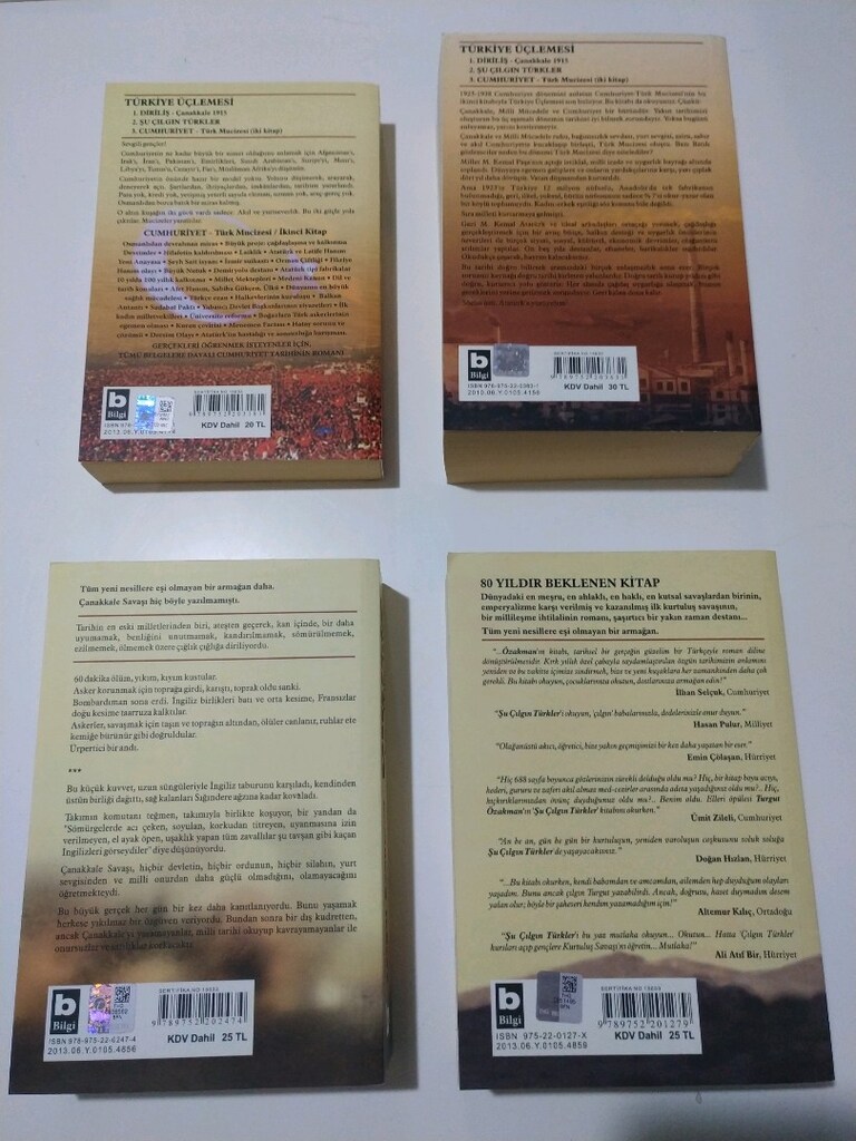 Kitap 4 adedi 1.200 TL. / Bostanlı - İZMİR - 2