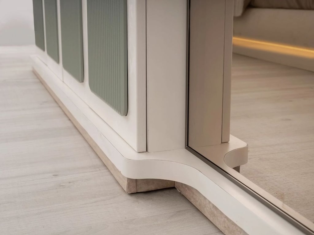 Sıfır, %100 MDF , 6 Kapılı Gardırop - Aytaşı , Traverten, TURKUAZ - 8