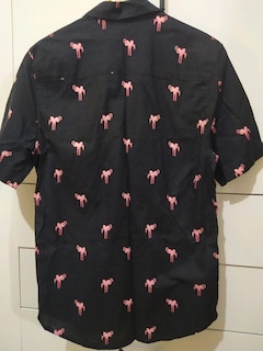 #Bay gömlek #desenli #flamingo #erkek
