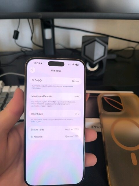Satılık Temiz İphone 16 pro max 256 GB YD