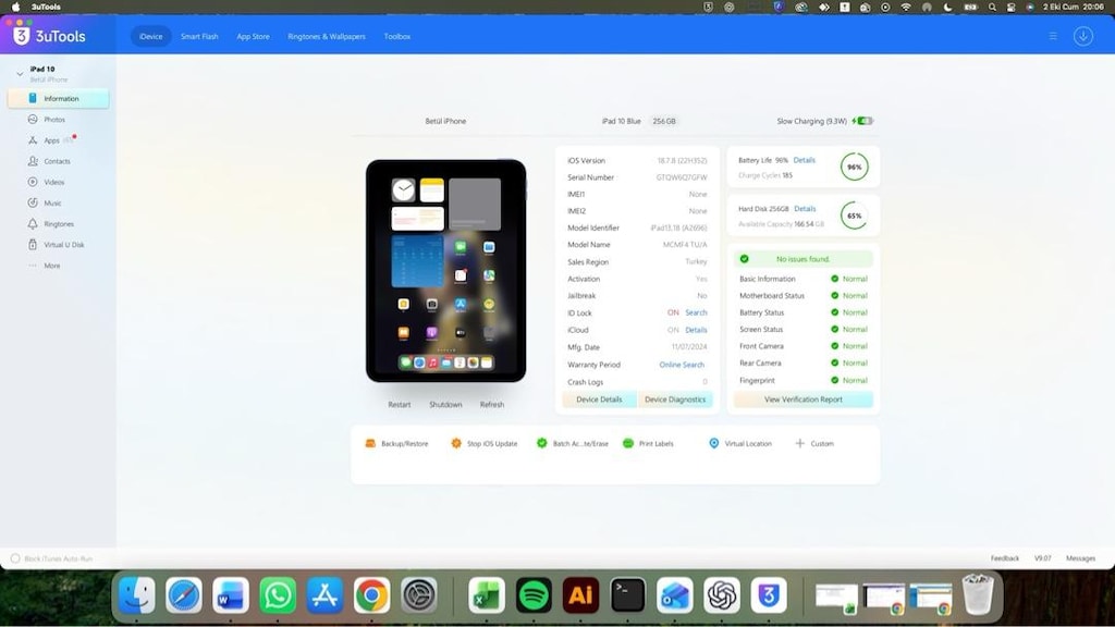 Apple iPad 10. Nesil 256 GB Mavi – Kutulu, Temiz Kullanılmış - 3