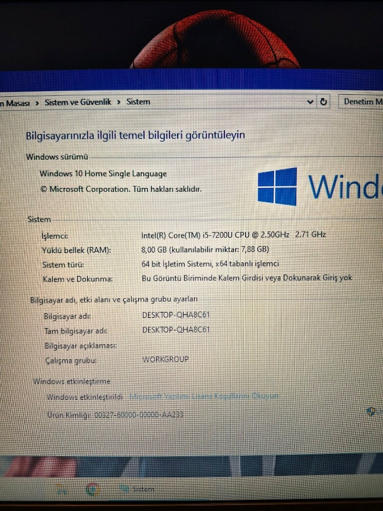 Laptop HP i5 İşlemci 256GB SSD 8GB Ram Pili Sağlam Bilgisayar - 5
