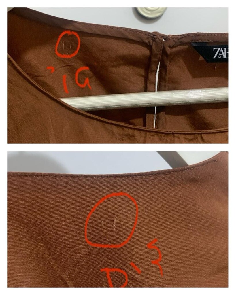 Zara Volanlı L-XL Balon Kol Mini Elbise - 9