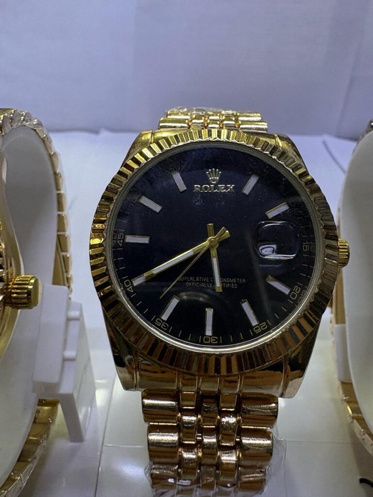 Rolex Model Gold Takvimli Metal Kordon Saatler – Lüks & Şık Seri - 4